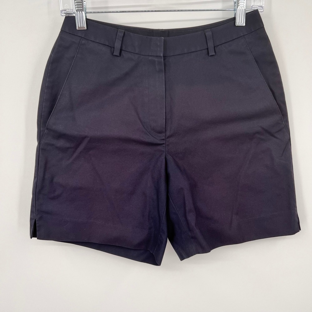 Brooks Brothers Advantage Chino‎ Women Shorts Navy Blue Cotton Size 28